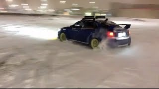 Subaru WRX amp STis Fun in the Snow [upl. by Elsie]