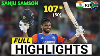 IND vs SA T20 highlights  sanju surya kumar yadavFull match today highlight [upl. by Lesli]