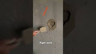 How to make right plaster repair trick construction [upl. by Ellehcsor]