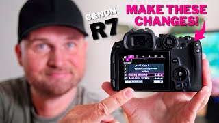 Canon R7  The SETTINGS You NEED To KNOW  Fix Most AF troubles [upl. by Arbmahs211]