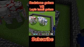 Redstone golem vs lapis lazuli golem shorts minecraft viralshorts [upl. by Eedak]