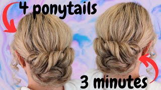 EASY chignon hair tutorial  chignon bun hairstyle [upl. by Seidule]