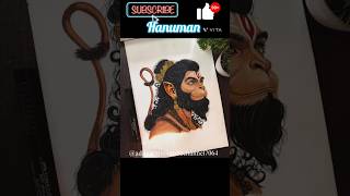 Shri Ram and Hanuman drawing picture art like share shorts ♥️♥️👍😍😍 [upl. by Isyed]