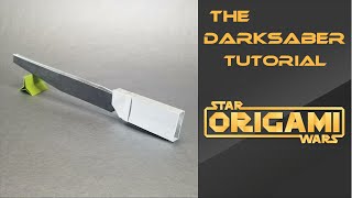 Star Wars Origami Tutorial The Darksaber [upl. by Byron]