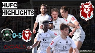 🎥 𝐇𝐈𝐆𝐇𝐋𝐈𝐆𝐇𝐓𝐒 Haringey Borough 05 Hastings United  Isthmian Premier League COYU HUFC [upl. by Eirtemed]