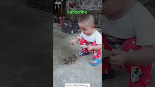 child🤷‍♂️ and bird🐥 friendship Awesome😍moments78 shorts [upl. by Lilias562]