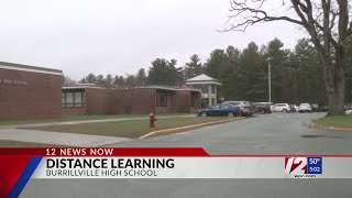 Burrillville High School moves to distance learning due to outbreak of COVID cases [upl. by Sorodoeht]