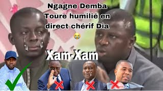 Ngagne demba Toure Humilié en Direct Chérif Dia de TFM Barthélémy Diaz  Bougane  Macky Sall [upl. by Lalad586]