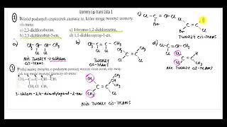 Izomery cis trans Zadanie 23 [upl. by Pavlish]