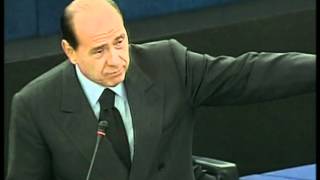 La figuraccia di Berlusconi al parlamento europeo [upl. by Silvan]