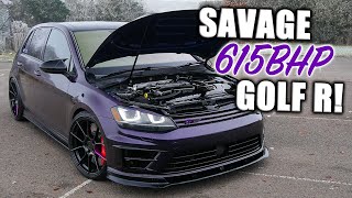 This 615BHP MK7 Golf R is SAVAGELY FAST [upl. by Mcclenaghan]