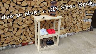 How to Make a DIY Shoe Rack [upl. by Xenia76]