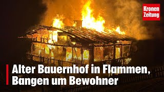 Alter Bauernhof in Flammen Bangen um Bewohner  kronetv NEWS [upl. by Blood]