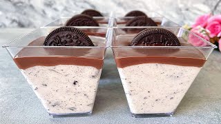 Easy Oreo no bake dessert cups will melt in your mouth Ready in 10 minutes [upl. by Charlot]