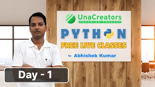 Python Class  Day 1  Python IDE PyCharm Installation and First Code [upl. by Drescher]