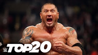 20 greatest Batista moments WWE Top 10 Special Edition May 5 2022 [upl. by Nerek]