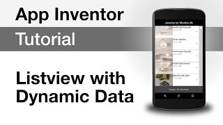 App Inventor 2  Listview with dynamic data [upl. by Mylander]