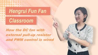 how the DC fan with external pullup resistor and PWM control is wired [upl. by Mosira]