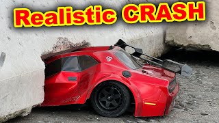 RC Hellcat Realistic Drifting and CRASH [upl. by Eceeryt202]