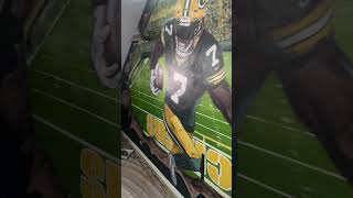 Full on Monet 💁🏻‍♀️ painting mural behr behrpaint greenbaypackers packers packersnation [upl. by Tterag]