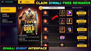 DIWALI EVENT FULL INTERFACE आ गया 🥳🤯  Free Fire New Event  FF New Event Today  Upcoming New Event [upl. by Apple]