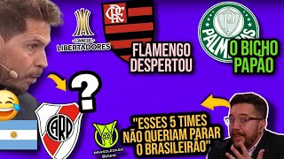 IMPRENSA ARGENTINA DEBATE PARALISAÇÃO DO BRASILEIRÃO E FAVORITOS NA LIBERTADORES [upl. by Gnoud]