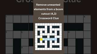 Remove unwanted elements from 43 Crossword Clue crossword crosswordpuzzles [upl. by Ahcsas474]