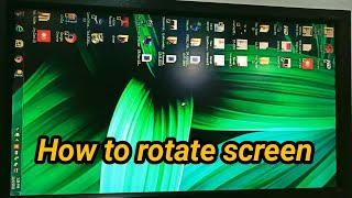 System Desktop Screen Rotation in tamil Rotate Monitor 90 Degrees How to rotate laptop screen [upl. by Ferino]