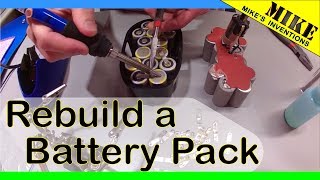 Rebuilding an 18 volt DeWalt Battery Pack [upl. by Anidene]