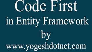 entity framework code first in mvc [upl. by Nylleoj]