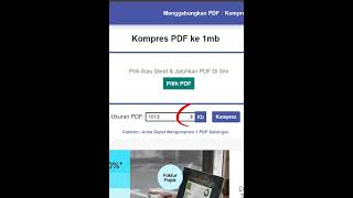 Cepat dan Mudah mengatur ukuran Kompres File PDF dengan Pi7 PDF TOOL [upl. by Idhem999]