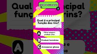 Quanto Você Sabe Sobre o Funcionamento do Corpo Humano aprendizado corpohumano [upl. by Ymmas]