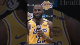 lebron james interview on PLAYING with bronny lebronjames shorts [upl. by Lajet]