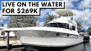 269000 2006 SILVERTON 42 CONVERTIBLE Affordable Family Starter Yacht Liveaboard Boat Tour [upl. by Yelnoc434]