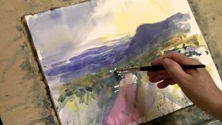 Loose watercolor Demonstration Part 2 [upl. by Ravaj]