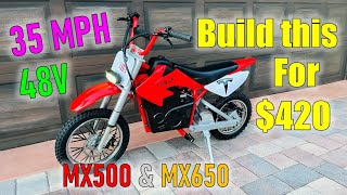 You Wont Believe the Speed of this 420 MX500 MX650 Razor Dirt Bike [upl. by Noirret]