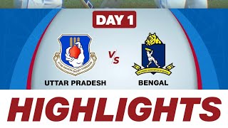 Ranji Trophy 202425 UTTAR PRADESH VS BENGAL Day 1 Match highlights [upl. by Aerahs]