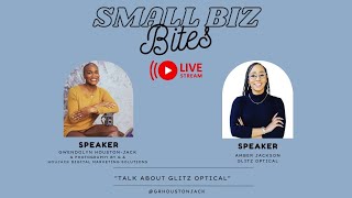 Amber Jackson of Glitz Optical  Small Biz Bites [upl. by Anahsak]