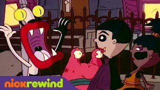 Aaahh Real Monsters Go OUT On Halloween 🎃  Full Scene  Nicktoons [upl. by Ahsirtap]