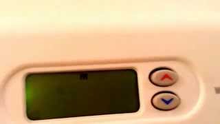 How to set the date and time on a white Rodgers thermostat [upl. by Nowad]