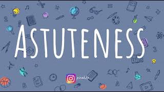 Astuteness meaning  Learn English Vocabulary  Word of the Day [upl. by Ater]