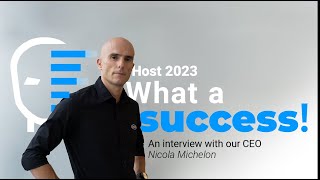 HOST Milano 2023  Interview with our CEO Nicola Michelon [upl. by Melburn]