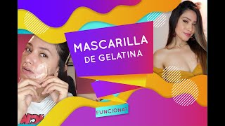 MASCARILLA GELATINA SIN SABOR ¿REALMENTE FUNCIONA PARA ELIMINAR PUNTOS NEGROS Y VELLO FACIAL [upl. by Dinnage821]