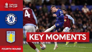 Chelsea v Aston Villa  Key Moments  Fourth Round  Emirates FA Cup 202324 [upl. by Maddy]