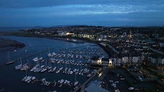 Malahide Marina after Sunset Mavic 3 Classic [upl. by Epotimet]