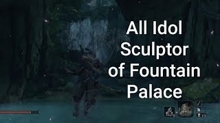 Sekiro Shadows Die Twice  How To Get All Fountainhead Palace idol Sculptor Location Feeding ground [upl. by Eveineg]