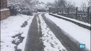 Maltempo in Puglia le immagini della neve a Foggia [upl. by Arbmik]