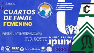 Torneo Nacional Menores A 2024  Muni Tupungato AMeBal  FC Oeste FeMeBal  Femenino [upl. by An272]