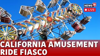 LIVE  Riders Get Stuck In Midair At California Amusement Park  California News LIVE  N18G [upl. by Drarehs]