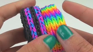 Loom Bandz DIY Vierfach Fishtail selber machen Anleitung Tutorial  How To deutsch [upl. by Fenwick696]